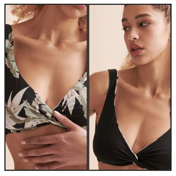 NWT MALAI Perwinkle Reversible Twisted Bikini S - Picture 5 of 12